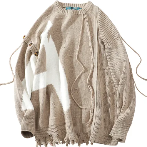 A SQUARE ROOT Sweater Unisex Apricot