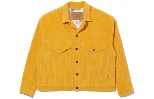 Levis X THE SIMPSONS Jackets Men's Yellow Crew Neck Moderate Other