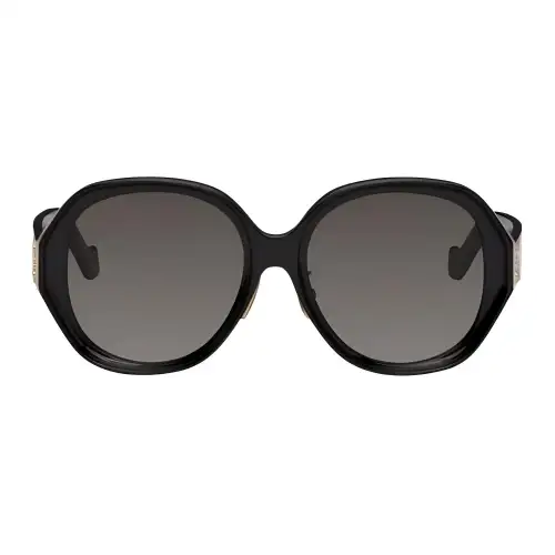 LOEWE Round Sunglasses Men's Black