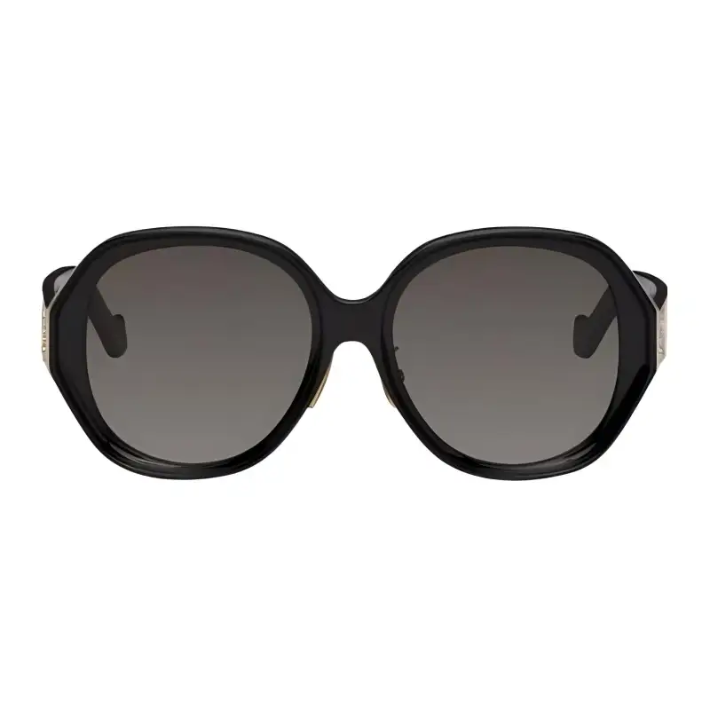 LOEWE Round Sunglasses Men's Black