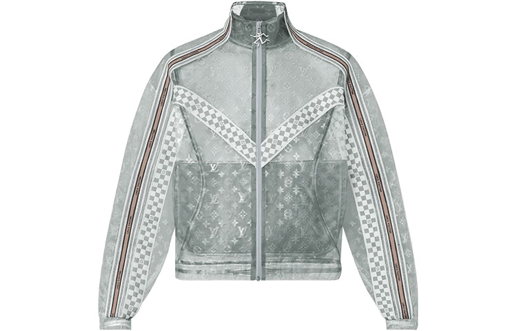 Мужская куртка Louis Vuitton LOUIS VUITTON Logo (серая)
