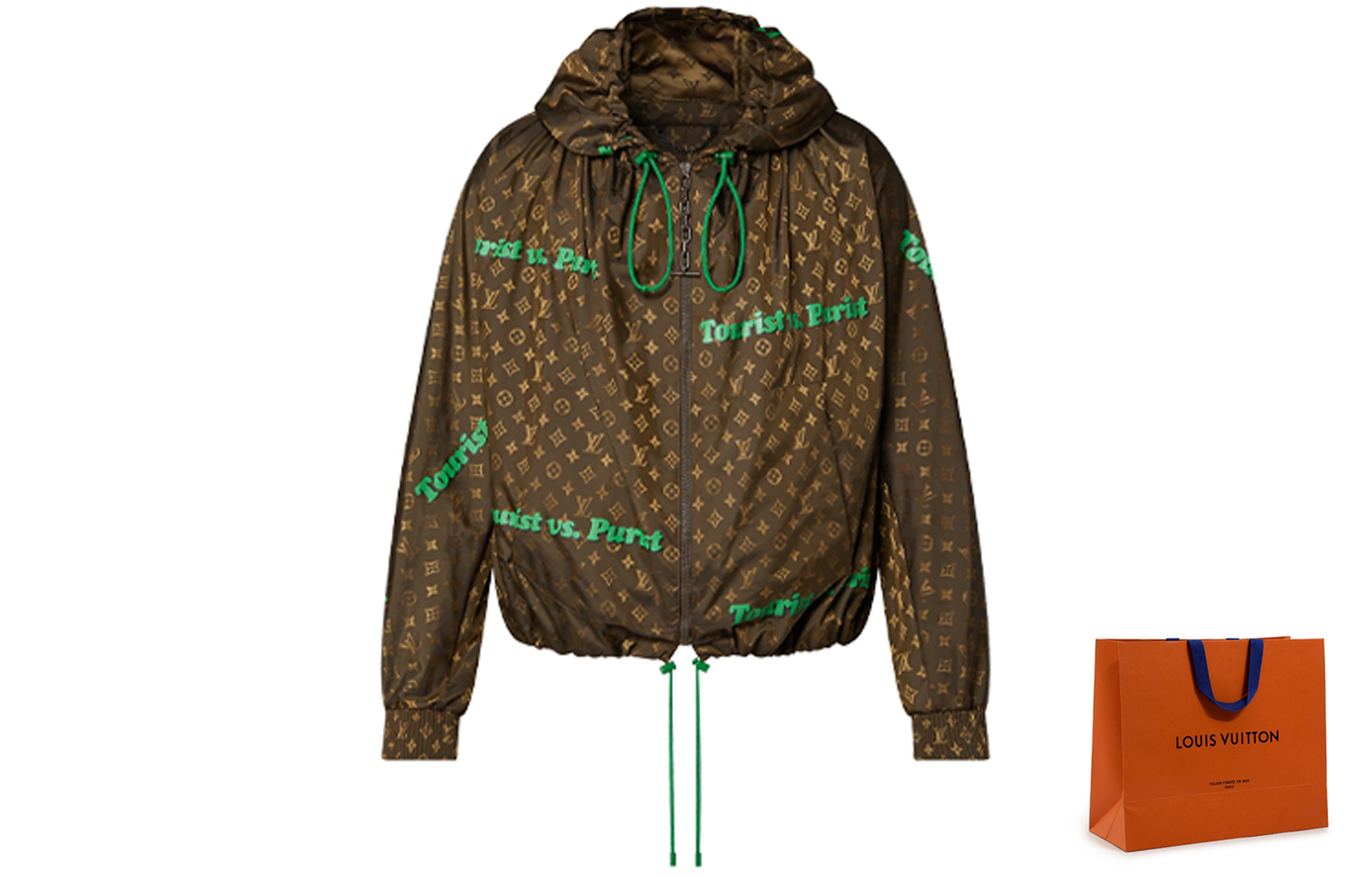 Мужская куртка Louis Vuitton FW21 (коричневая) — Коричневый — фото 7