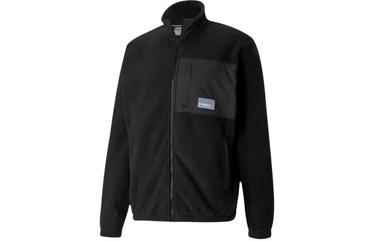PUMA Jackets Men's Black Stand Collar Thickened Other