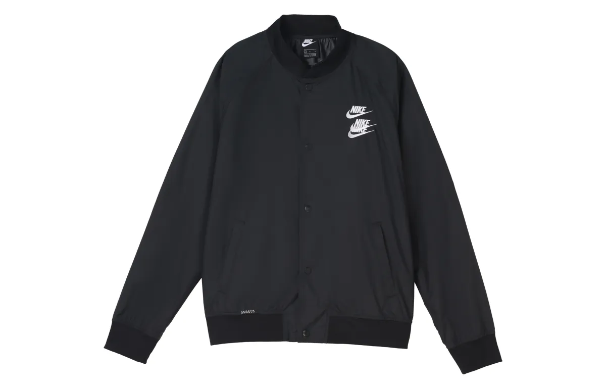 Nike Jackets Men's Black Baseball Collar Moderate Other