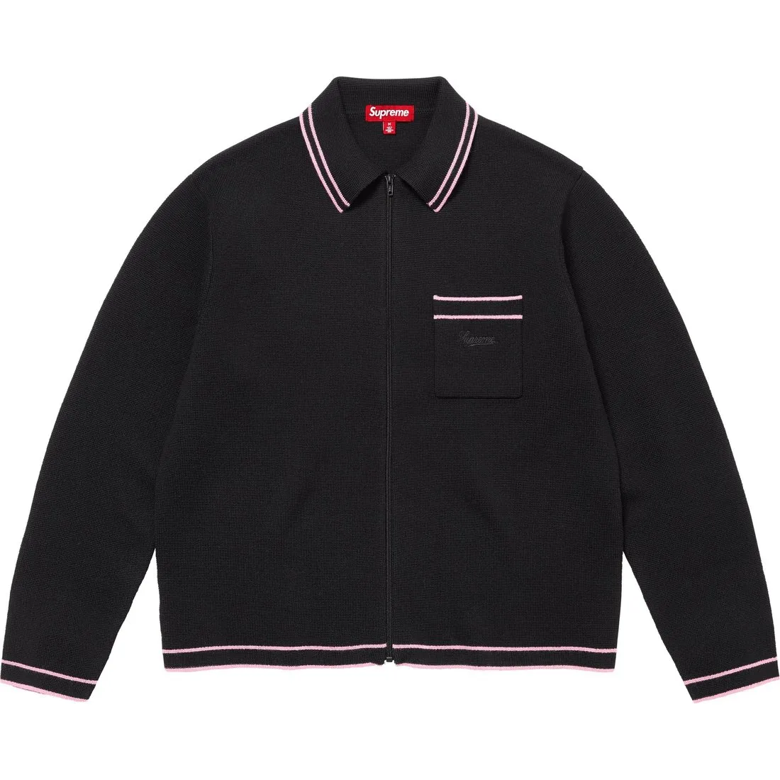 Supreme Zip Up Polo Sweater