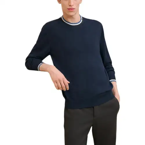 HERMES FW24 Knitwear Men's Marine Blue