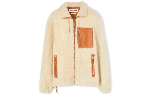 LOEWE FW21 Jackets & Coats Men's Ecru