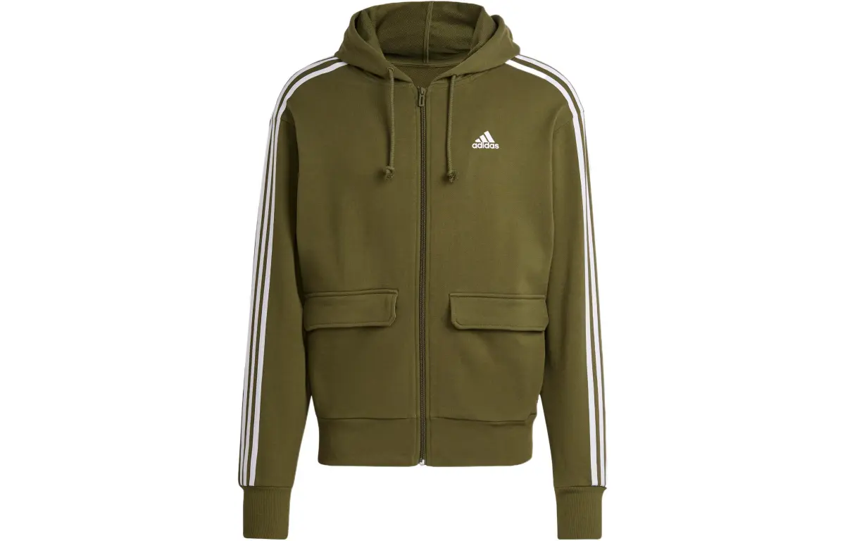 Adidas Jackets Men's Green Hooded Moderate Other