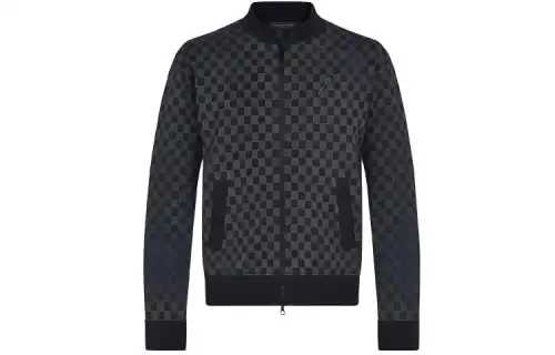LOUIS VUITTON Damier Jacquard Zip-Through Bomber