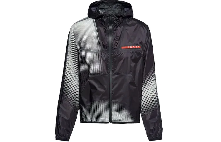 PRADA Jackets & Coats Men's Black Gray