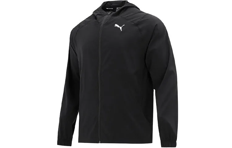 PUMA Jackets Men's Black Hooded Moderate Other
