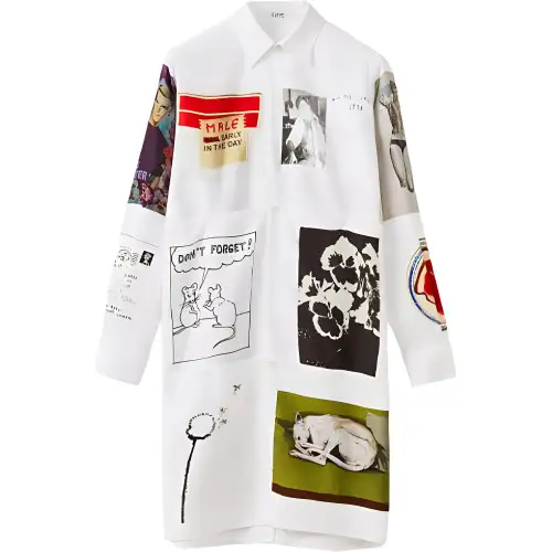 LOEWE Shirts Men's White Moderate Shirt