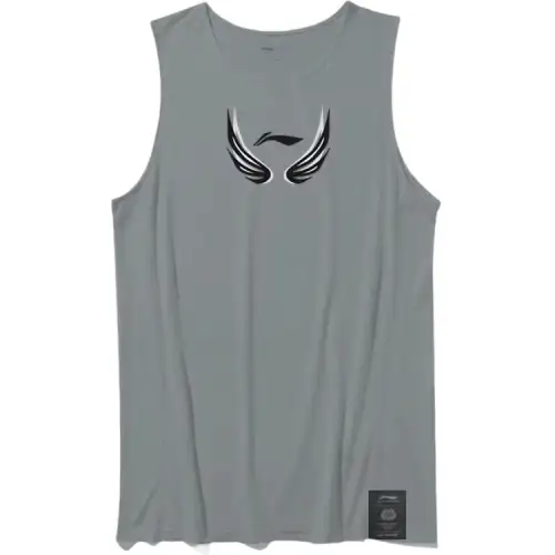 Li Ning Tank Top Men's Concrete Gray