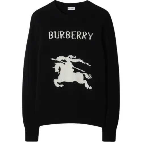 Burberry Ekd Intarsia-Knit Crewneck Jumper