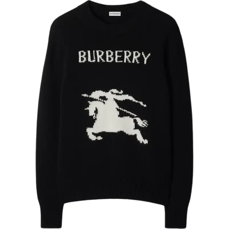 Burberry Ekd Intarsia-Knit Crewneck Jumper