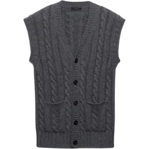 PRADA Cashmere V-neck Vest