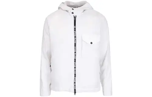 Stone Island Logo Zipped Long-Sleeved Jacket