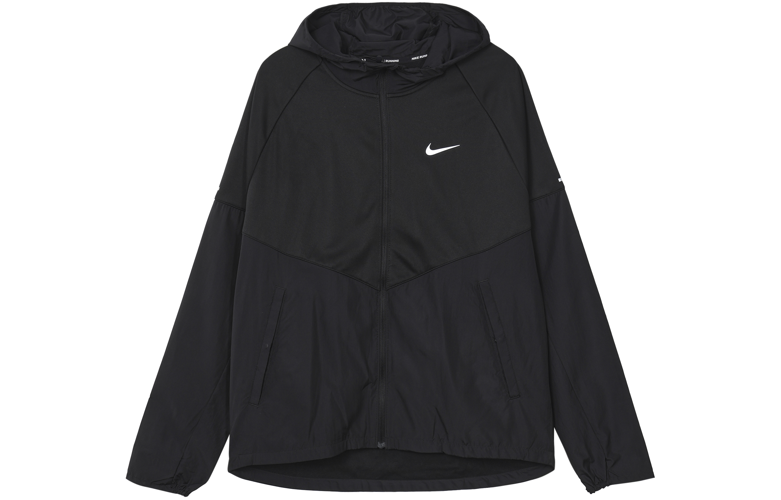 Nike MILER Jackets Men's Black Hooded Moderate Other