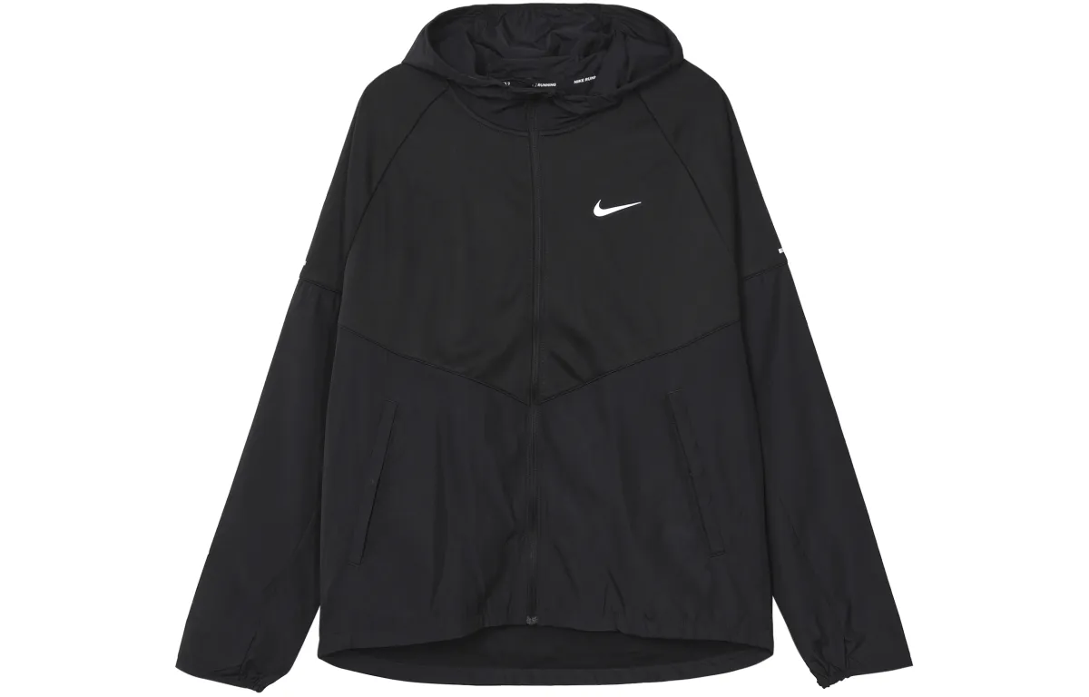 Nike MILER Jackets Men's Black Hooded (Non-detachable) Moderate Other