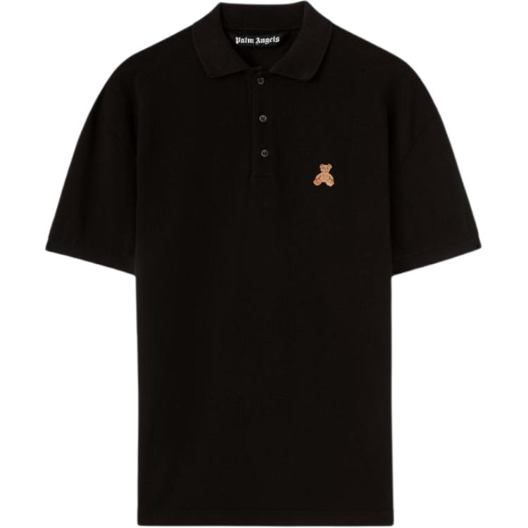 Мужское поло PALM PALM ANGELS Polo (черное)