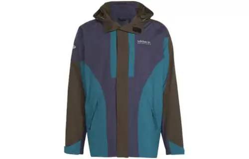 Adidas Originals Jackets Men's Teal Hooded Moderate Other