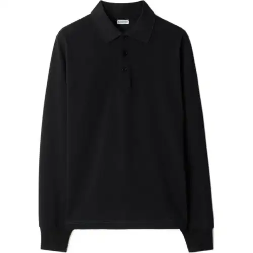 Burberry long-sleeve cotton polo shirt