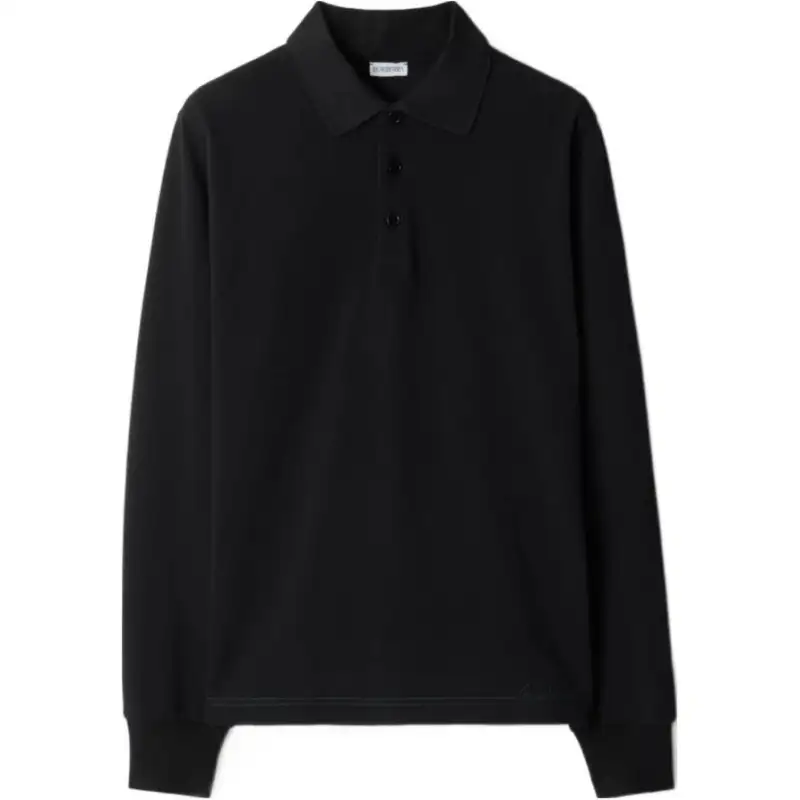 Burberry long-sleeve cotton polo shirt