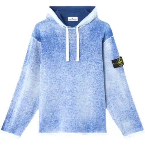 STONE ISLAND Logo Patch Hooded Drawstring Hoodie