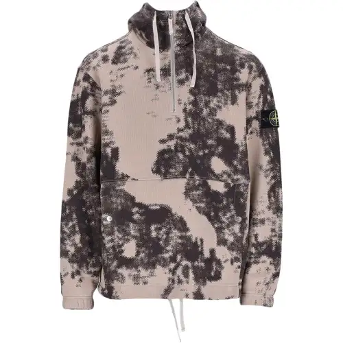 STONE ISLAND Earth Survey Camouflage Collection Sweatshirt Men's Gray