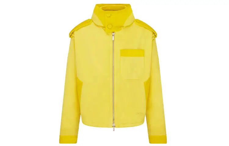 DIOR Quarterly New Products Jackets Men's Yellow Hooded Moderate Other