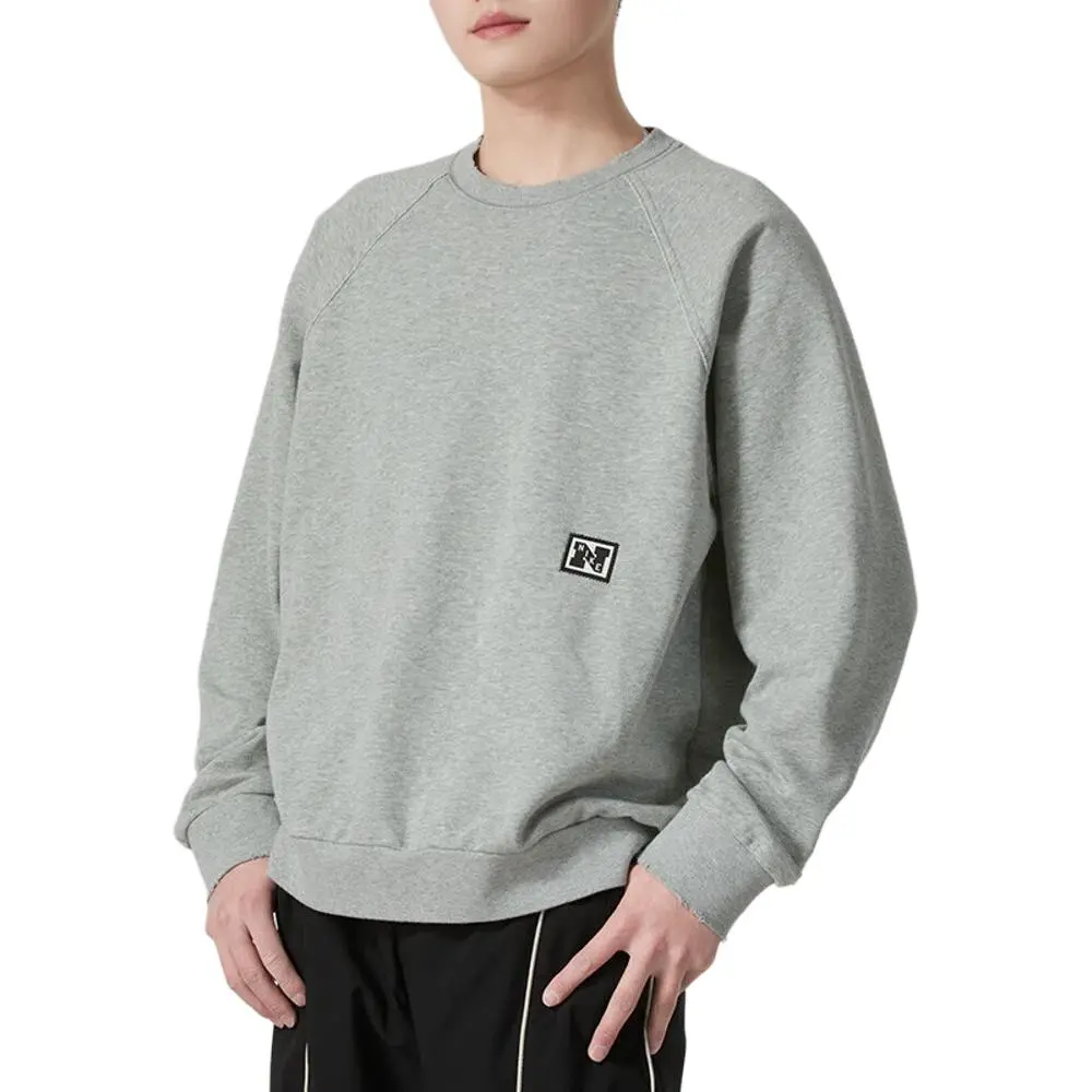 Nike Sweatshirts Men's Gray-077 Crew Neck Moderate