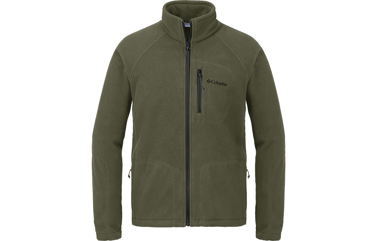 Columbia Columbia, velvet cardigan for leisure, green jacket