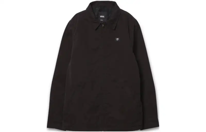 Vans Jackets Men's Black Lapel Moderate Straight Fit