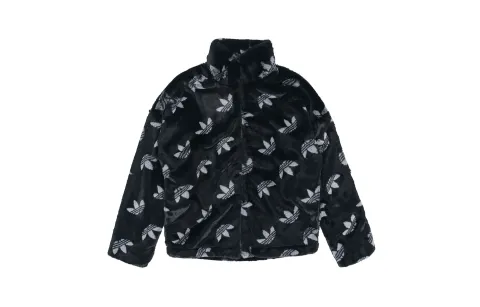 Adidas Originals Monogram Fur Jacket Unisex Black