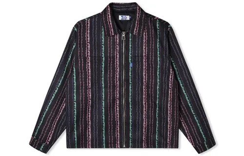 MIND ERROR Loose Fit Thin Jacket Unisex Black