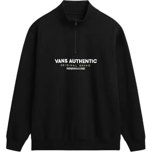 Vans Knitwear Men's Black Stand Collar Moderate Other