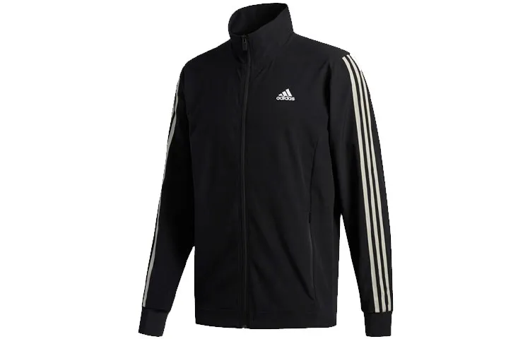 Adidas Jackets Men's Black Stand Collar Moderate Other