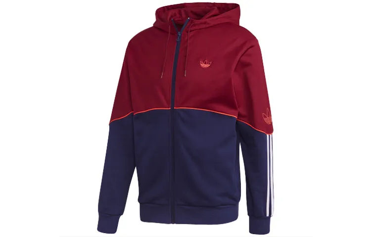 Adidas Originals Jackets Men's Dark Purple Red Hooded Moderate Other