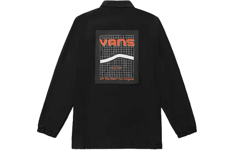 Vans Jackets Unisex Black Lapel Moderate