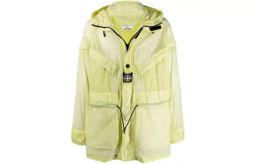 STONE ISLAND Jackets Men's Yellow Hooded Moderate Other