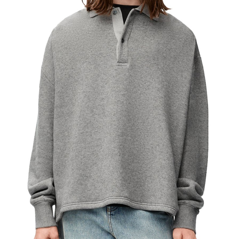 Мужская футболка LOEWE Polo (серый свинец)