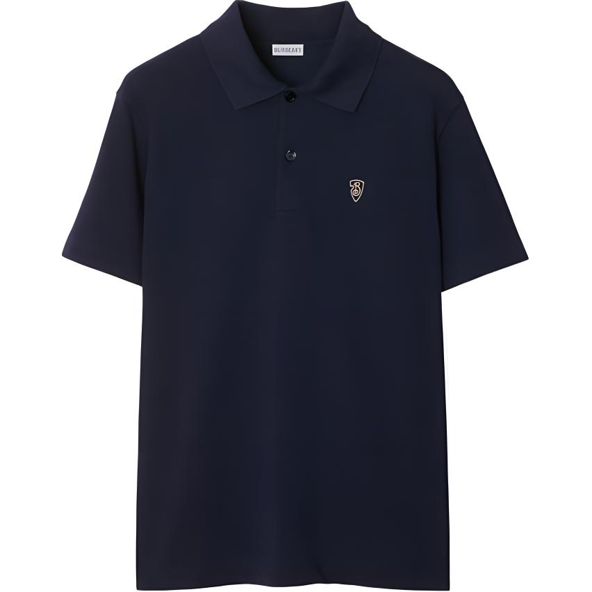 Burberry Logo Embroidered Regular Fit Polo Shirt