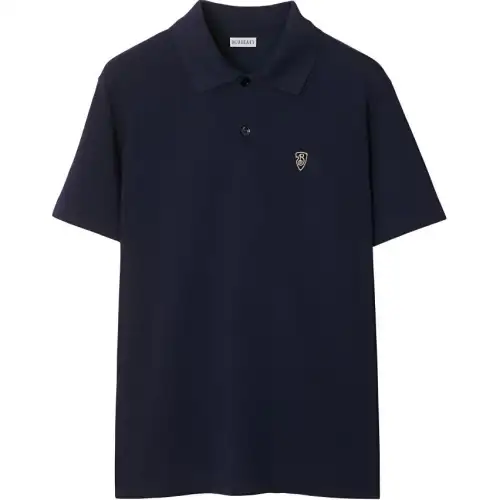 Burberry Logo Embroidered Regular Fit Polo Shirt