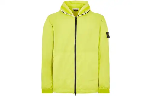 STONE ISLAND Jackets Men's Yellow Hooded Moderate Other