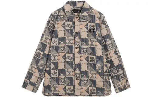 Li Ning Jacket Men's Cassava Apricot Neroli Pattern