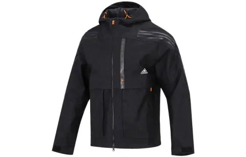 Adidas Jackets Men's Black Hooded Moderate Other