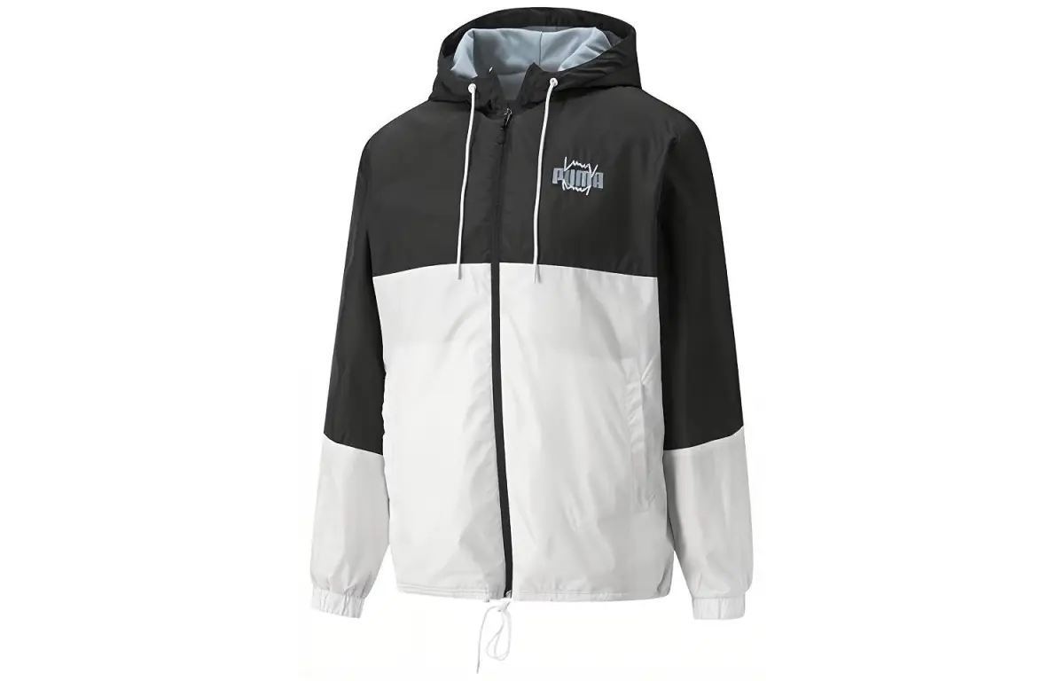 PUMA Jackets Men's Black Hooded Moderate Other