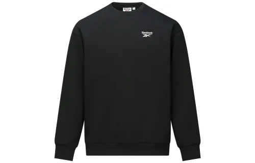 Reebok Sweatshirts Unisex Black Crew Neck Moderate Regular