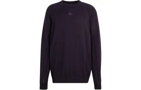 Adidas Originals KNITTED Premium Knitted Sweatshirt Knitwear Men's Black Gray