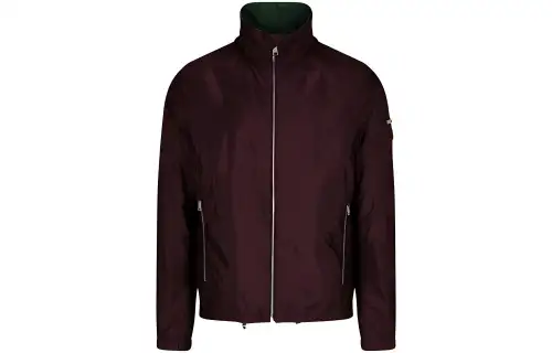 PRADA Jackets Men's Burgundy Stand Collar Moderate Other